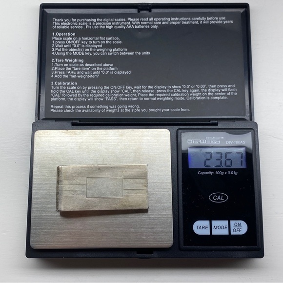 Vintage Engraved Sterling Silver Money Clip Emgraved W.M.B. Made by B.A.B. - Picture 11 of 11